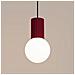 Sollux Lighting Lampada A Sospensione Halo 1 Bordeaux Sl.1749 - Moderno Lampada A Sospensione Borgogna 120x12x12 Cm - Foto miniatura 4