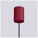 Sollux Lighting Lampada A Sospensione Halo 1 Bordeaux Sl.1749 - Moderno Lampada A Sospensione Borgogna 120x12x12 Cm - Foto miniatura 6
