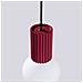 Sollux Lighting Lampada A Sospensione Halo 1 Bordeaux Sl.1749 - Moderno Lampada A Sospensione Borgogna 120x12x12 Cm - Foto miniatura 7