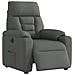 Poltrona Elettrica Reclinabile Grigio Scuro in Tessuto - Foto miniatura 3
