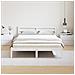 Struttura del letto con testata Bianca 160x220 cm Legno massello di pino - Foto miniatura 4