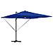 Ombrello a sbalzo Roma con LED Blu Azzurro 286x285x270 cm Alluminio - Foto miniatura 1