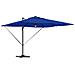 Ombrello a sbalzo Roma con LED Blu Azzurro 286x285x270 cm Alluminio - Foto miniatura 3