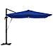 Ombrello a sbalzo Roma con LED Blu Azzurro 286x285x270 cm Alluminio - Foto miniatura 5
