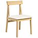 Set Di 2 Sedie Da Pranzo Isle Legno Marrone Chiaro /beige - Foto miniatura 4