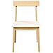 Set Di 2 Sedie Da Pranzo Isle Legno Marrone Chiaro /beige - Foto miniatura 5