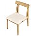 Set Di 2 Sedie Da Pranzo Isle Legno Marrone Chiaro /beige - Foto miniatura 7