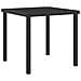 Set da Pranzo per Giardino 3 pcs Nero Poly Rattan - Foto miniatura 5