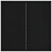 Set da Pranzo per Giardino 3 pcs Nero Poly Rattan - Foto miniatura 8