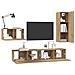 Set mobile TV 4 pcs rovere artigianale 30.5 x 30 x 90 cm - Foto miniatura 3