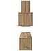 Set mobile TV 4 pcs rovere artigianale 30.5 x 30 x 90 cm - Foto miniatura 9