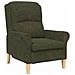 poltrona Verde militare 76 x 94 x 102 cm Pelle sintetica - Foto miniatura 1