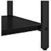 Appendiabiti Rovere nero 95 x 34 x 184 cm Legno multistrato - Foto miniatura 8