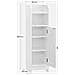 Mobiletto da bagno, bianco - Organizza asciugamani e accessori BBC310W01 - Foto miniatura 3