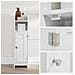 Mobiletto da bagno, bianco - Organizza asciugamani e accessori BBC310W01 - Foto miniatura 7
