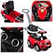 Cavalcabile spingi 3in1 auto per bambini grande auto clacson musica rossa - Foto miniatura 4