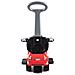 Cavalcabile spingi 3in1 auto per bambini grande auto clacson musica rossa - Foto miniatura 3