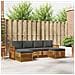Set divani 6 pcs Naturale e Antracite Legno di Acacia Massello - Foto miniatura 2
