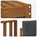 Set divani 6 pcs Naturale e Antracite Legno di Acacia Massello - Foto miniatura 5