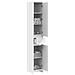 Mobile da Bagno Bianco 30 x 33 x 190 cm Legno ingegnerizzato - Foto miniatura 2