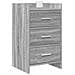 Comodini Sonoma grigio 40 x 36 x 70 cm Legno ingegnerizzato - Foto miniatura 2