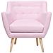 Poltrona In Tessuto Rosa Pastello - Drammen - Foto miniatura 23