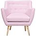 Poltrona In Tessuto Rosa Pastello - Drammen - Foto miniatura 20