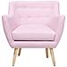 Poltrona In Tessuto Rosa Pastello - Drammen - Foto miniatura 34