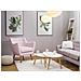Poltrona In Tessuto Rosa Pastello - Drammen - Foto miniatura 8