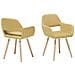 Set Di 2 Sedie Da Pranzo In Tessuto Giallo Chicago - Foto miniatura 21