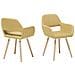 Set Di 2 Sedie Da Pranzo In Tessuto Giallo Chicago - Foto miniatura 17