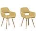 Set Di 2 Sedie Da Pranzo In Tessuto Giallo Chicago - Foto miniatura 11