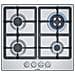 Piano Cottura PGH6B5B90 a Gas 4 Fuochi Gas Colore Acciaio Inox - Foto miniatura 1