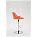 Sgabello Design Lazio In Similpelle I Sgabello Girevole Con Poggiapiedi I Sedia Alta Da Cucina Regolabile 83-104 CM I Sgabello Bar Imbottito Arancione - Foto miniatura 3