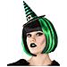 Cerchietto Con Mini Cappello Da Strega Verde E Nero Adulto - Foto miniatura 1