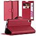 Custodia Compatibile Con Sony Xperia Xa In Rosso Carminio - Coperchio Protettiva Con Chiusura Magnetica, Funzione Stand E Tasca Per Le Carte - Foto miniatura 1