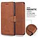 Custodia Compatibile Con Huawei P7 In Opaco Marrone - Coperchio Protettivo Con Funzione Stand E Tasca Per Le Carte Di Credito Con Design Retrò - Foto miniatura 5