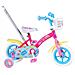 Bici Bicicletta Bambina Peppa Pig Scatto Fisso 10 Pollici Con Ruotine 85% Assemblata Rosa - Foto miniatura 6
