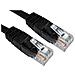 Rj45 [ m] To Rj45 [ m] Cat6 1m Black Oem Moulded Boot Copper Utp Network Cable - Foto miniatura 1