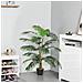 Palma In Plastica Decorativa Con 20 Foglie E Vaso Altezza 140cm - Foto miniatura 8
