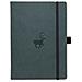 Simboli Wildlife Media A5 Rilegato Notebook - Pu Leather Microforato 100gsm Crema Pages Tasca Interna Elastico Di Chiusura Porta Penne Bookmark (punteggiato Verde Cervo)  - Foto miniatura 7