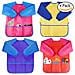 4 Pezzi Art Kids Grembiuli Artista Bambini Impermeabili Del Dipinto Smocks Con Manica Lunga 3 Tasche Per Et 2-8 Anni (yellow Pink Blue Red)  - Foto miniatura 1