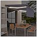Tenda Sole Retrattile Manuale con LED 4x3m Blu e Bianco - Foto miniatura 6