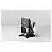 7170-0585 Bullone di ancoraggio Nero supporto da tavolo per Tv a schermo piatto - Foto miniatura 1