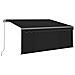 Tenda da Sole Retrattile Manuale con LED 3x2,5 m Antracite - Foto miniatura 1