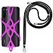 Cordoncino Smartphone Con Silicone Universale Espandibile Regolabile 90cm Malva - Foto miniatura 7