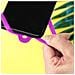 Cordoncino Smartphone Con Silicone Universale Espandibile Regolabile 90cm Malva - Foto miniatura 5