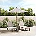 Ombrellone Da Giardino Con Palo In Legno Sabbia 198x198x231 Cm - Foto miniatura 1