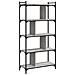 Libreria Grigio Sonoma 5 Ripiani 76x32x158 Cm Legno Multistrato - Foto miniatura 2