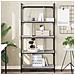 Libreria Grigio Sonoma 5 Ripiani 76x32x158 Cm Legno Multistrato - Foto miniatura 1